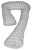 Poduszka ciążowa do karmienia "7", groszki na szarym