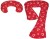 Komplet dwóch poduszek ciążowych do karmienia "7", biale serca