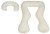 Komplet dwóch poduszek ciążowych do karmienia "U", beżowa kratka