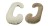 Poduszka ciążowa do karmienia "C", minky, cappuccino - beż (ecru)