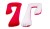 Poduszka ciążowa do karmienia "7", bawełna, różowa kratka - czerwony
