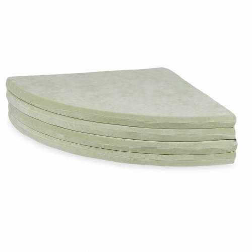 Mata do zabawy okrągła składana 160 cm, Velvet Soft, jasnomiętowy