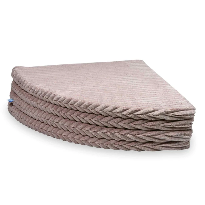 Mata do zabawy okrągła składana 160 cm, Wafel, jasny Róż