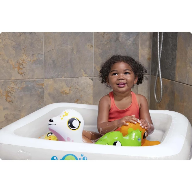 Dmuchana wanienka podróżna 2w1, 86 × 86 cm – Bestway