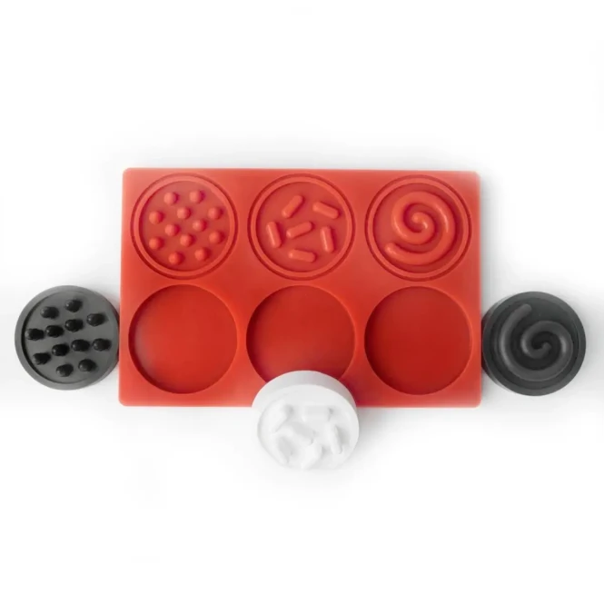 Kontrastowe puzzle sensoryczne kółeczka - Mom's Care 6m+