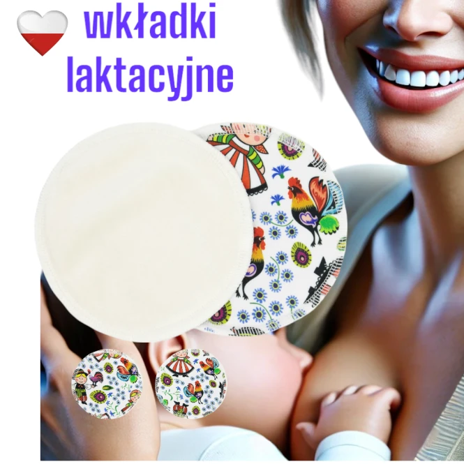 Wkładki laktacyjne PUL bambus łowicki – NappiMe