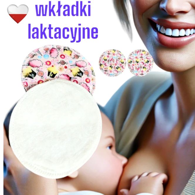 Wkładki laktacyjne PUL bambus candy – NappiMe