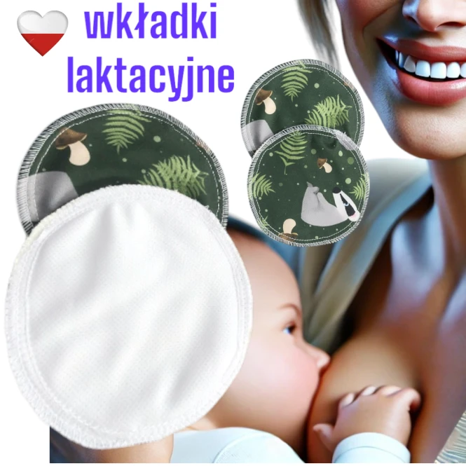 Wkładki laktacyjne PUL coolmax borsuki – NappiMe