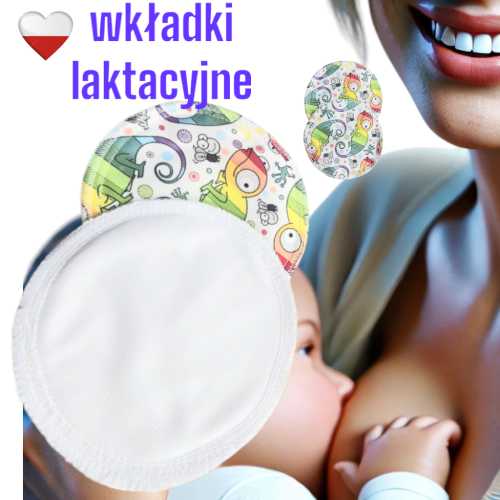 Wkładki laktacyjne PUL coolmax kameleony – NappiMe
