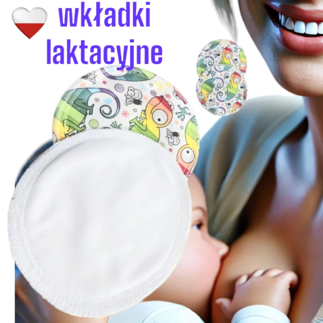 Wkładki laktacyjne PUL coolmax kameleony – NappiMe