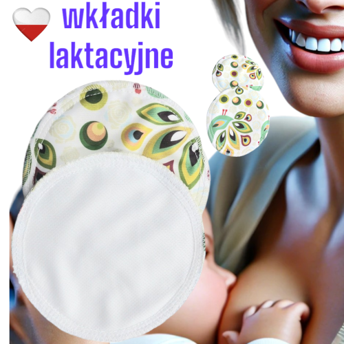 Wkładki laktacyjne PUL coolmax pawie – NappiMe
