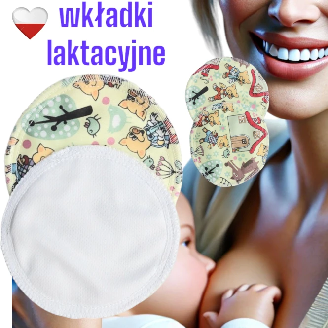 Wkładki laktacyjne PUL coolmax trzy świnki – NappiMe