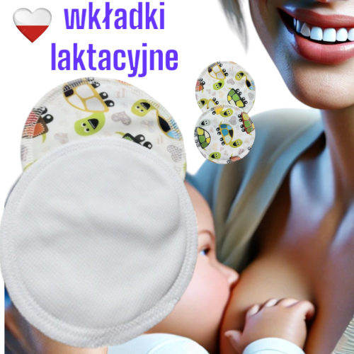 Wkładki laktacyjne PUL coolmax żółwie – NappiMe