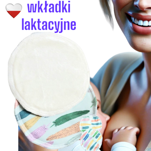 Wkładki laktacyjne PUL bambus piórka – NappiMe