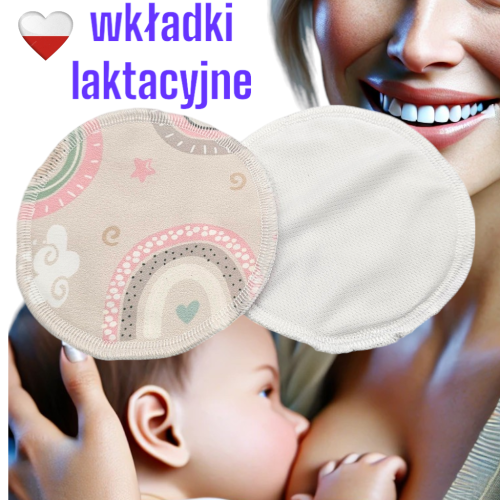 Wkładki laktacyjne PUL coolmax tęcza – NappiMe