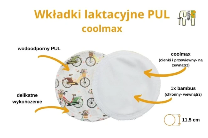 Wkładki laktacyjne PUL coolmax samochody – NappiMe