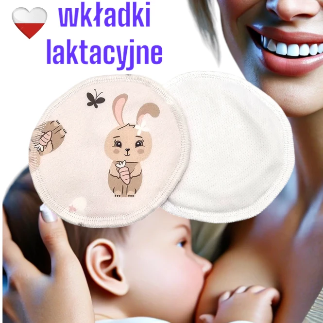 Wkładki laktacyjne PUL coolmax króliczki – NappiMe