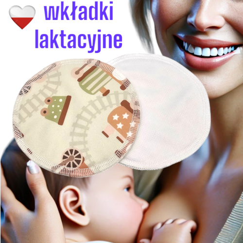 Wkładki laktacyjne PUL coolmax pociągi zielone – NappiMe