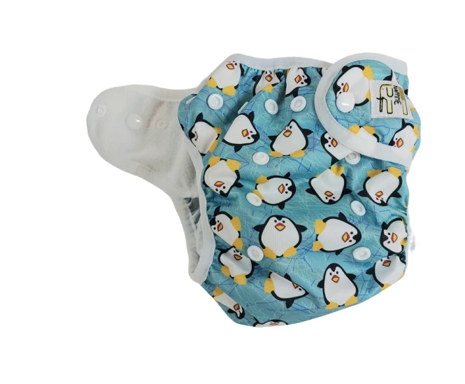 Otulacz PUL pingwiny, pieluszka wielorazowa – NappiMe