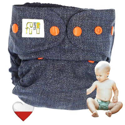 Pielucha wełniana otulacz nowy jeans – NappiMe