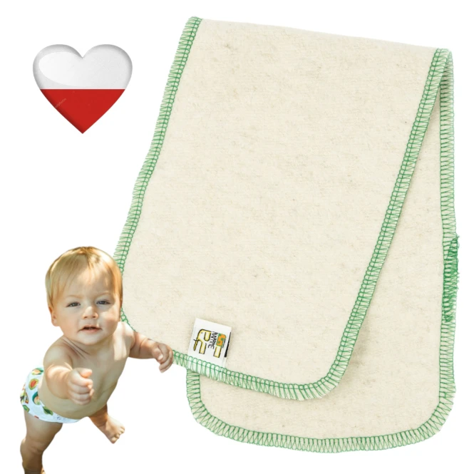 Wkład chłonny konopny ciemna zieleń M 12,5x34 wkłady do pieluch – NappiMe