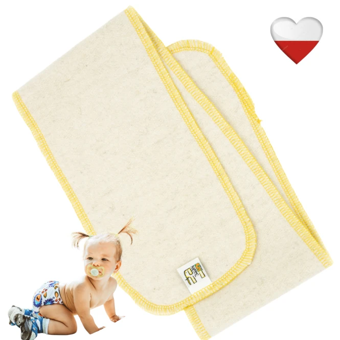 Wkład chłonny konopny żółty L 10x60 – NappiMe