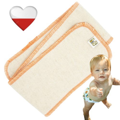 Wkład chłonny konopny pomarańczowy L 10x60 wkłady do pieluch – NappiMe