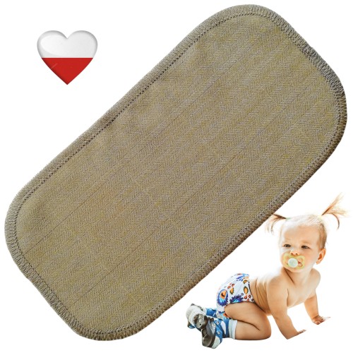 Wkładka wełniana jasnobrązowa – NappiMe