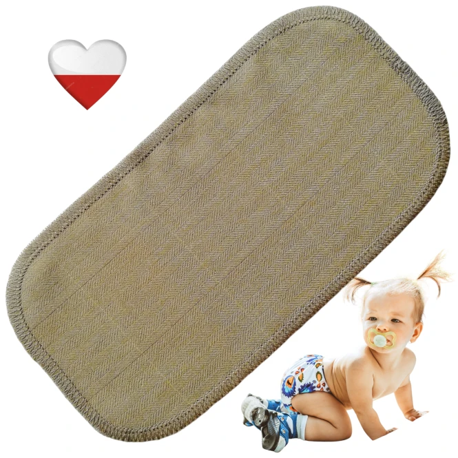 Wkładka wełniana jasnobrązowa – NappiMe