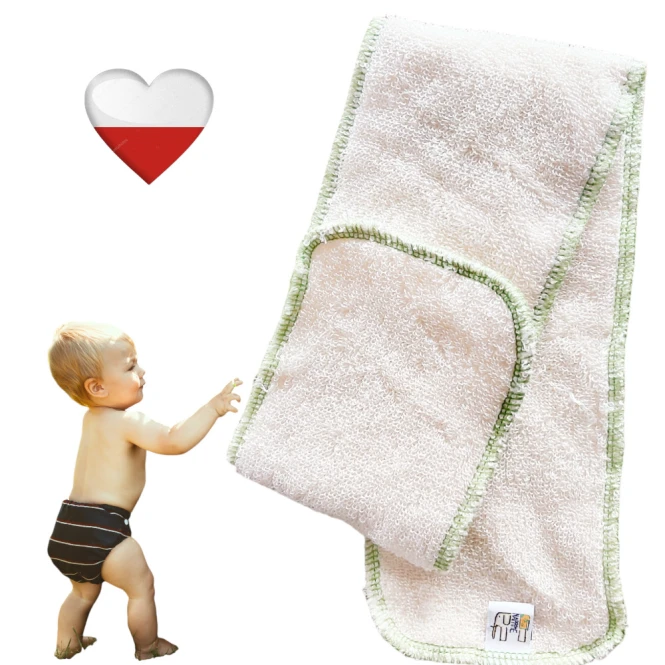 Wkład chłonny bambusowy zielony L 10x60 – NappiMe