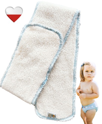 Wkład chłonny bambusowy niebieski L 10x70 – NappiMe
