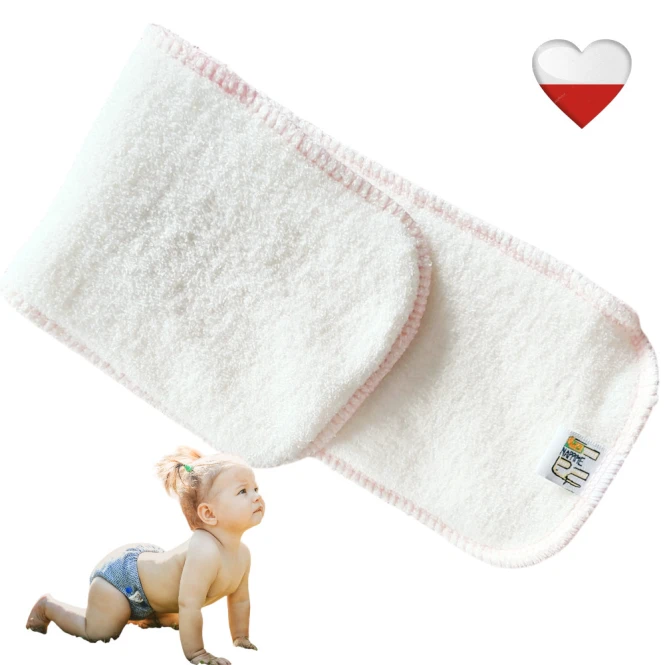 Wkład chłonny bambusowy różowy M 11X34 – NappiMe
