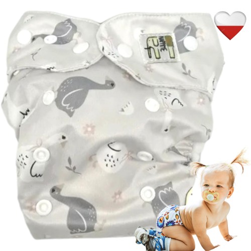 Mini kieszonka mikropolar gąski, pieluszka wielorazowa – NappiMe