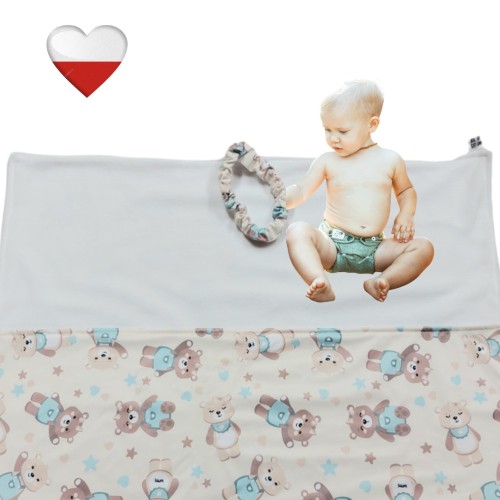 Mata do przewijania misie miętowe – NappiMe