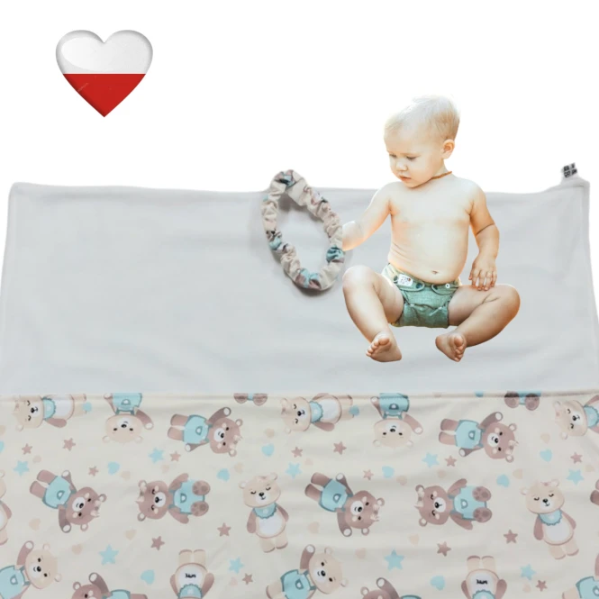 Mata do przewijania misie miętowe – NappiMe