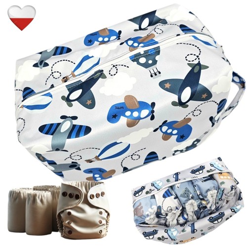 Torba na pieluszki samoloty – NappiMe