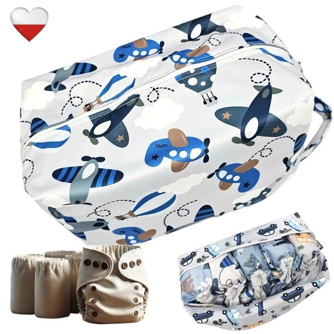 Torba na pieluszki samoloty – NappiMe