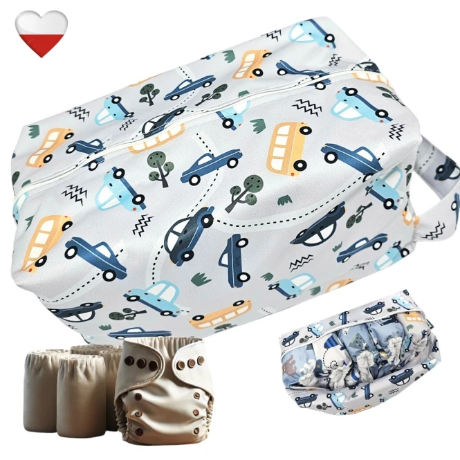 Torba na pieluszki samochody – NappiMe