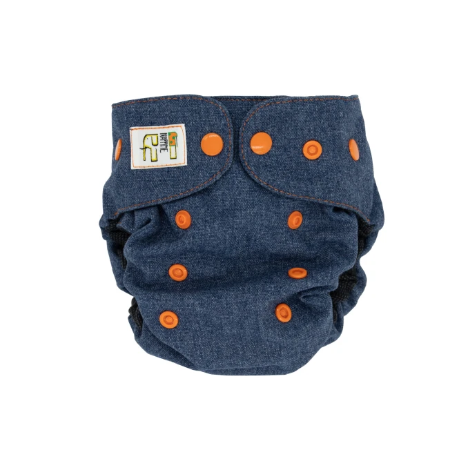 Pielucha wełniana otulacz jeans – NappiMe