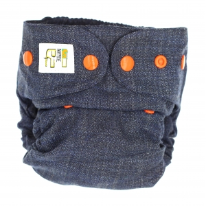 Pielucha wełniana otulacz nowy jeans – NappiMe