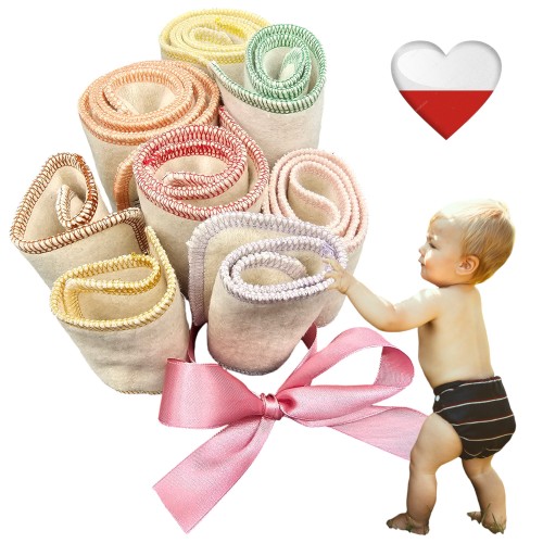 Wkład chłonny konopny ciemna zieleń M 12,5x34 wkłady do pieluch – NappiMe