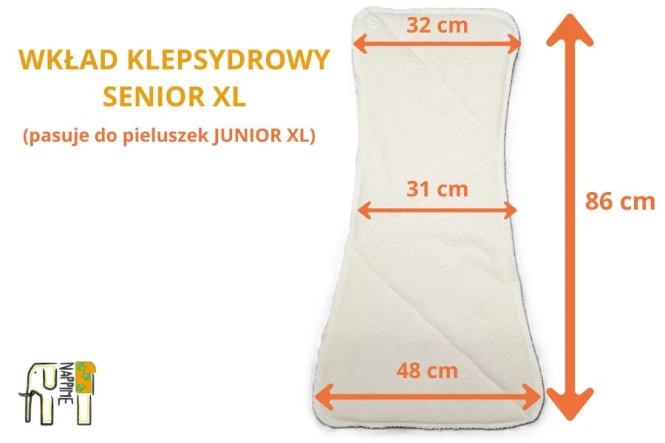 Wkład chłonny bambusowy klepsydrowy senior xl – NappiMe