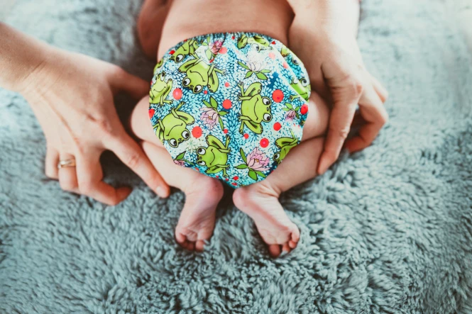 Kieszonka bambus żaby, pieluszka wielorazowa – NappiMe