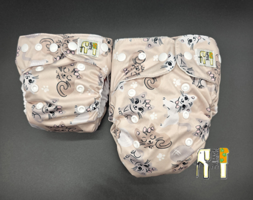 Mini kieszonka coolmax kotki, pieluszka wielorazowa – NappiMe