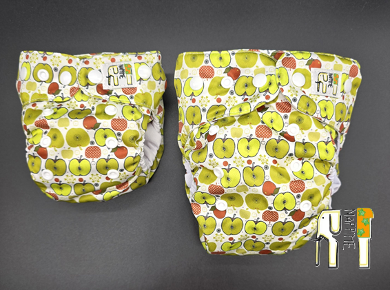 Mini kieszonka coolmax jabłka, pieluszka wielorazowa – NappiMe