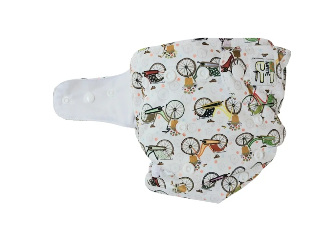 Mini kieszonka coolmax rowery, pieluszka wielorazowa – NappiMe