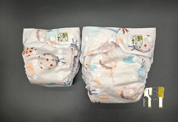 Mini kieszonka coolmax balony miętowe, pieluszka wielorazowa – NappiMe