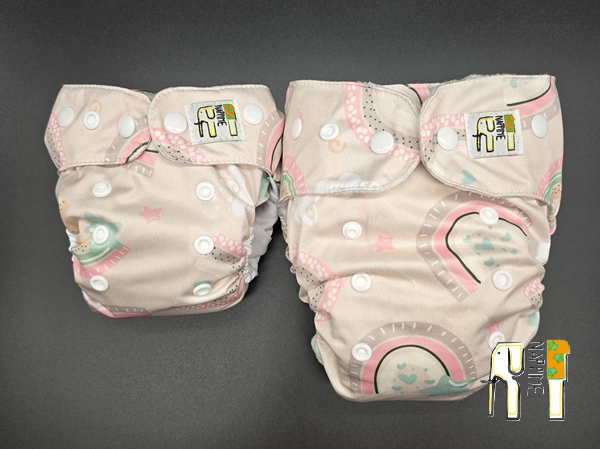 Mini kieszonka coolmax tęcza, pieluszka wielorazowa – NappiMe