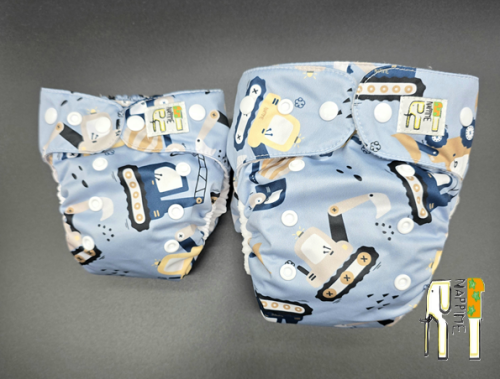 Mini kieszonka bambus koparki, pieluszka wielorazowa – NappiMe