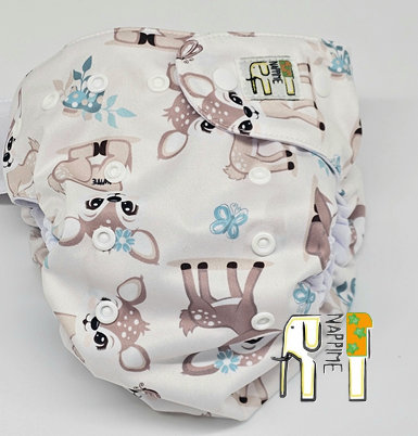 Mini kieszonka mikropolar sarenki, pieluszka wielorazowa – NappiMe